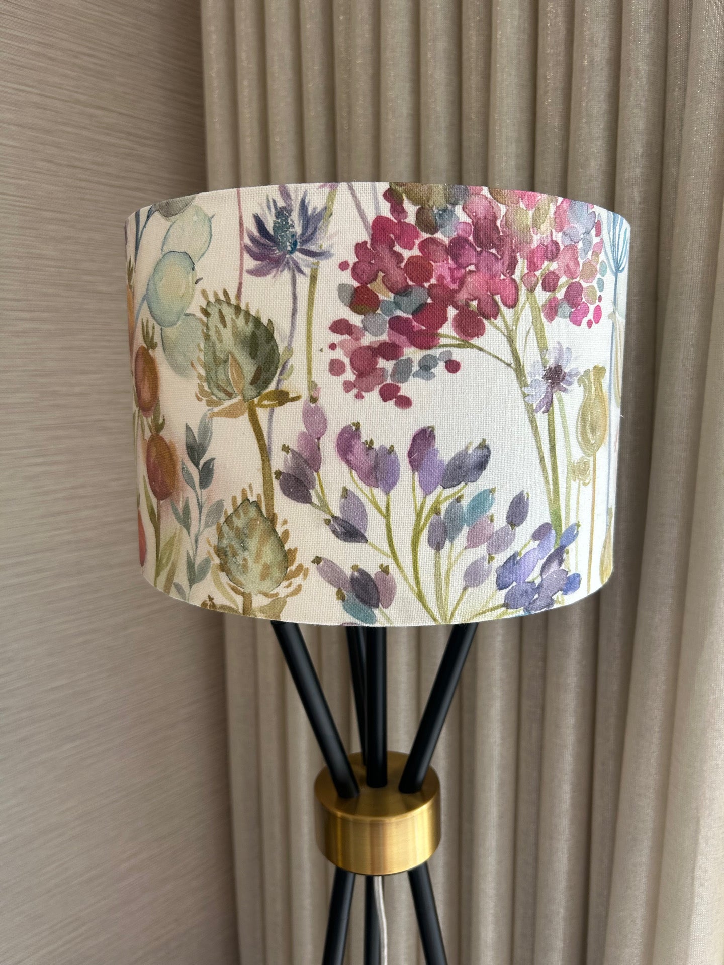 Watercolour Meadow Handmade Lampshade